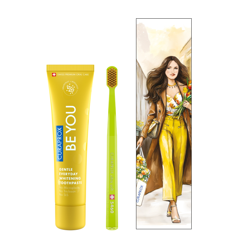 Набор Curaprox "Праздник с Be You Yellow" new