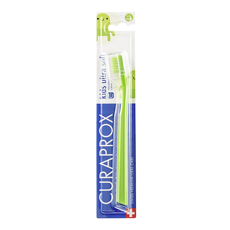 Зубная щетка Curaprox Kids 5500 Ultra Soft (от 4-х лет) (зеленая)