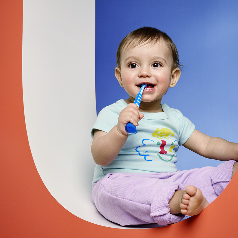 Детская зубная щетка Curaprox Baby 4100 Ultra Soft (от 0 до 4 лет) (бирюзовая)