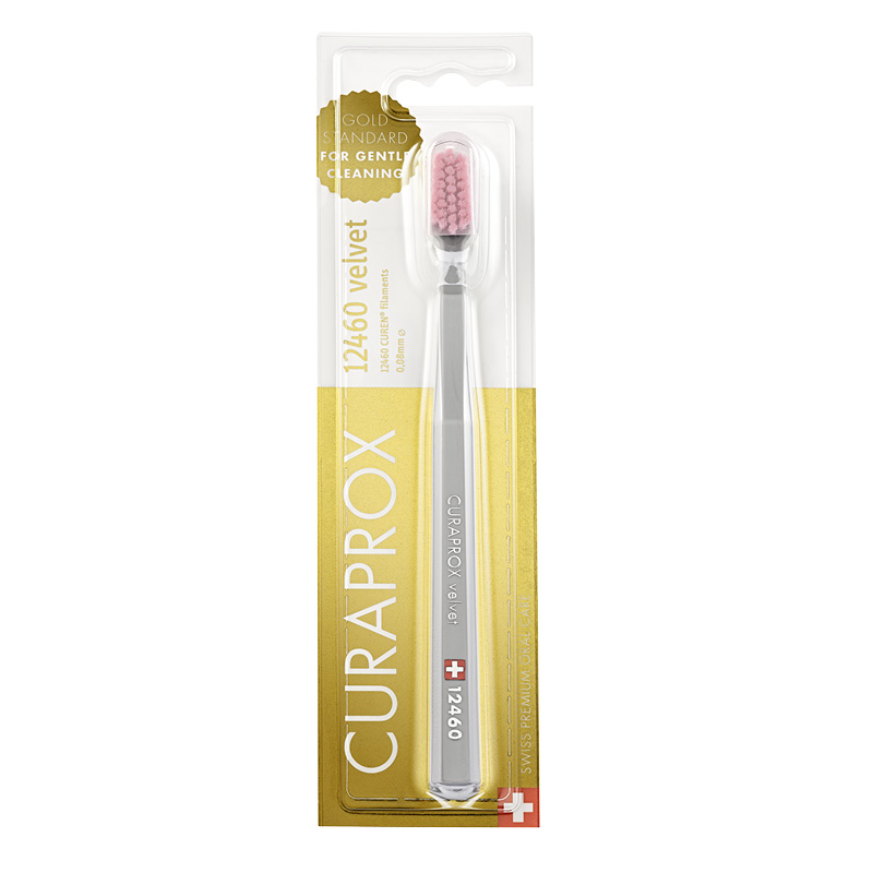 Зубная щетка Curaprox CS 12460 Velvet (серая)