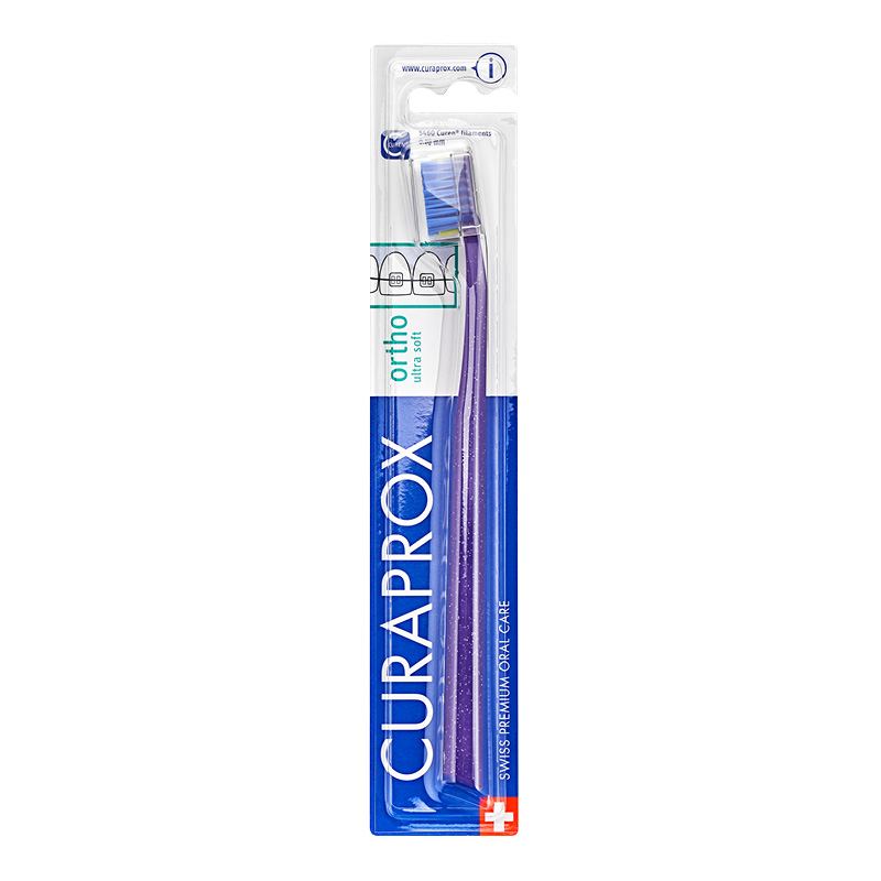 Ортодонтическая щетка Curaprox CS 5460 Ortho Ultra Soft (фиолетовая)