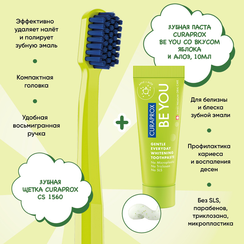 Набор Curaprox «Будь собой и сияй! ПЕРВООТКРЫВАТЕЛЬ»