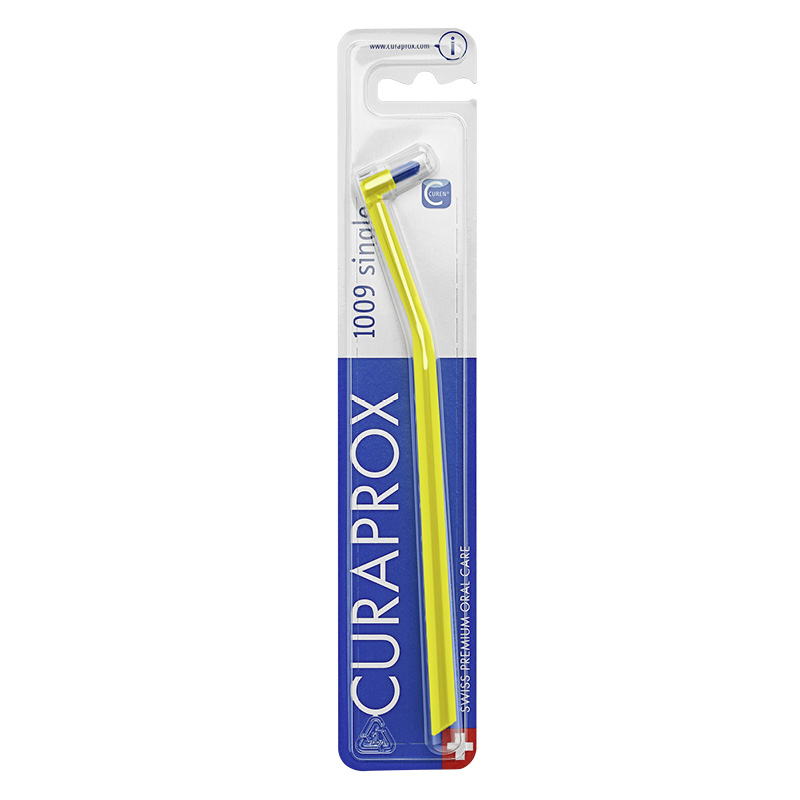 Монопучковая зубная щетка Curaprox CS 1009 single (желтая)
