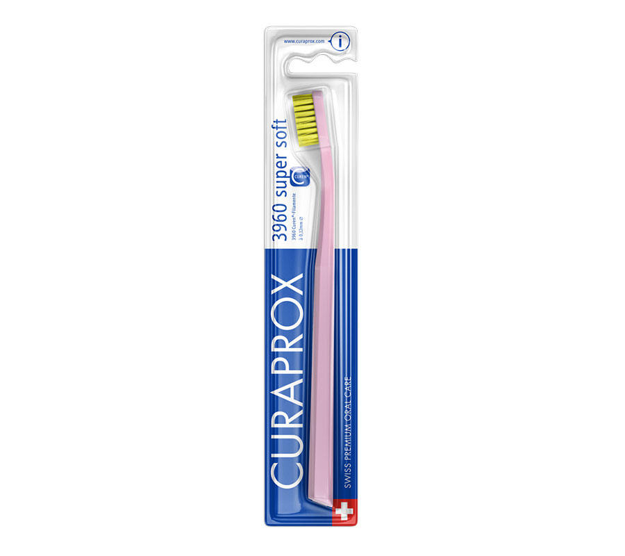 Набор зубных щеток Curaprox CS 3960 Super Soft (2 шт.), (светло-голубая и светло-розовая)
