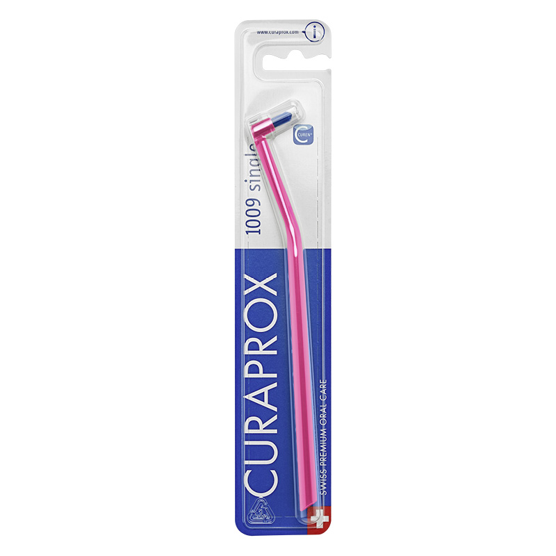 Монопучковая зубная щетка Curaprox CS 1009 single (малиновая)