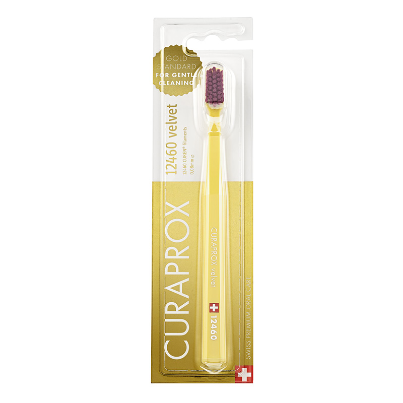 Зубная щетка Curaprox CS 12460 Velvet (желтая)