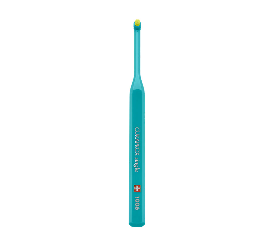 Набор монопучковых щеток Curaprox CS 1006 Single (2 шт.), (голубая и зеленая)