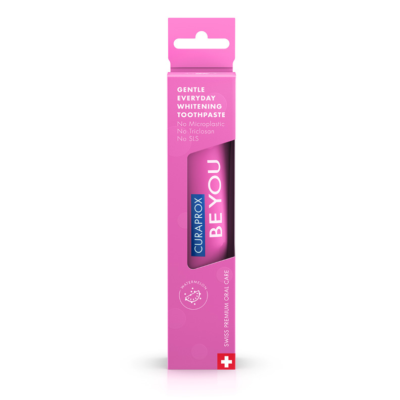 Отбеливающая зубная паста Curaprox Be You со вкусом арбуза, 60 мл