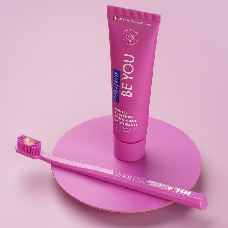 Отбеливающая зубная паста Curaprox Be You со вкусом арбуза, 60 мл