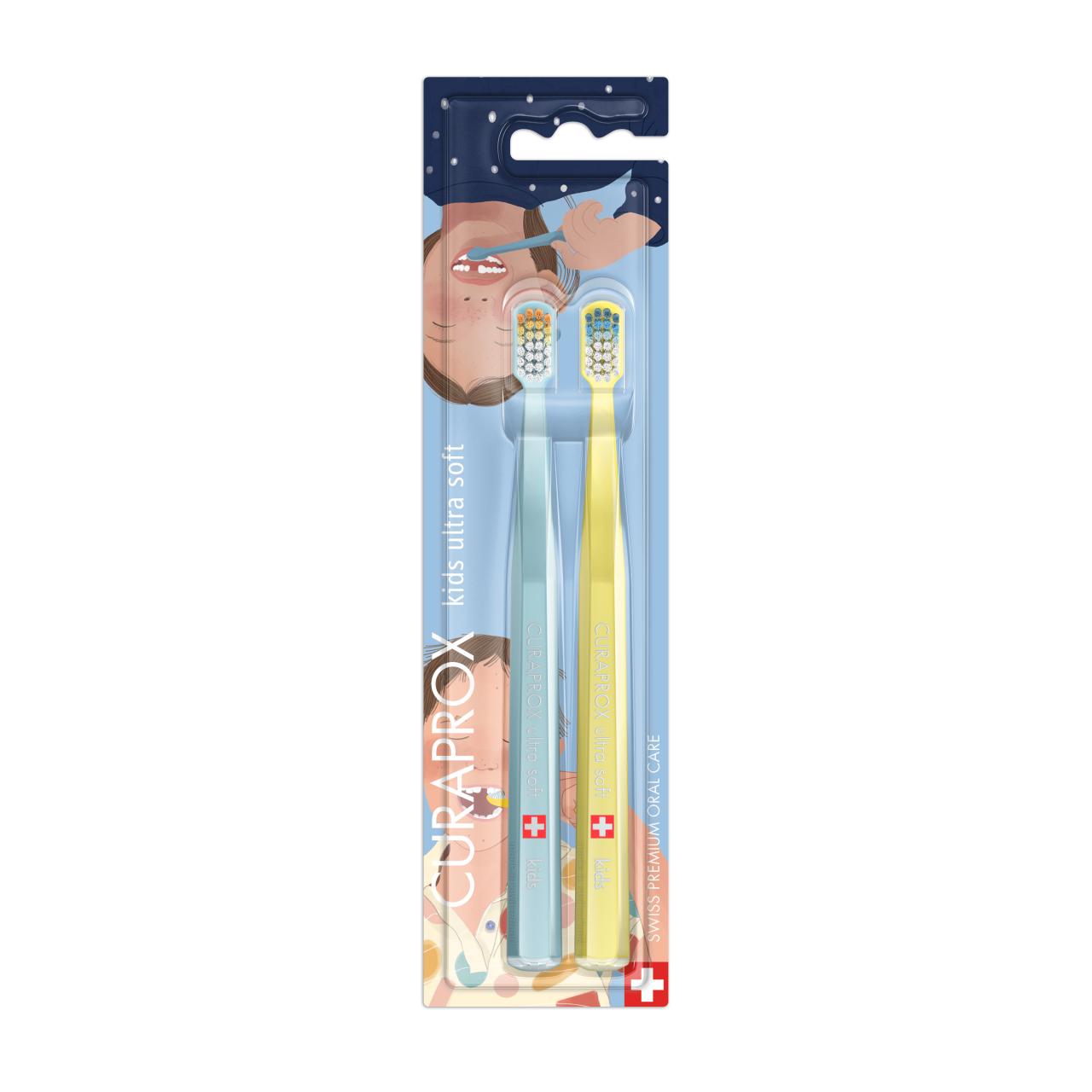 Набор ультрамягких зубных щеток Curaprox Kids 5500 Ultra Soft (2 шт.) Duo 32 teeth 2026