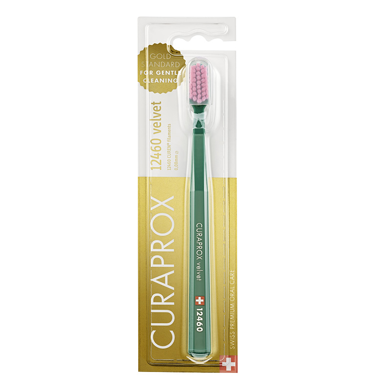 Зубная щетка Curaprox CS 12460 Velvet (темно-зеленая)