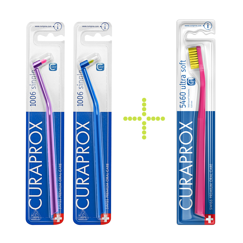 Набор зубных щеток Curaprox CS 1006 (2 шт.) + CS 5460 в подарок