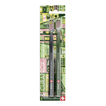 Набор ультрамягких зубных щеток Curaprox CS 5460 Ultra Soft (2шт.) Duo Recycled