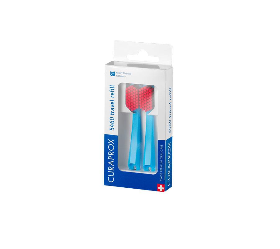 Сменные зубные щетки Curaprox CS 5460 Ultra Soft для дорожного набора, 2 шт.