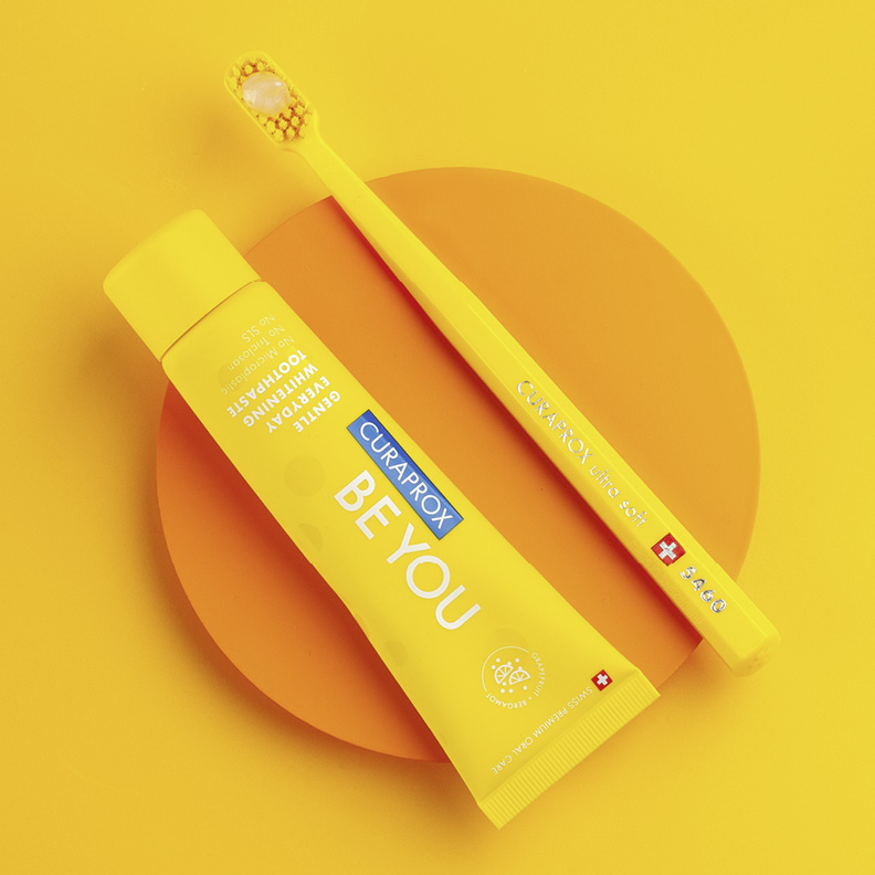 Отбеливающая зубная паста Curaprox Be You со вкусом грейпфрута и бергамота, 60 мл