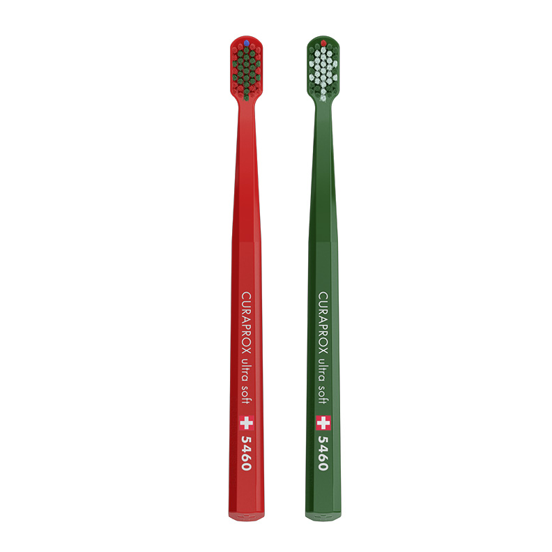 Набор ультрамягких зубных щеток Curaprox CS 5460 Ultra Soft (2шт.) Duo Christmas
