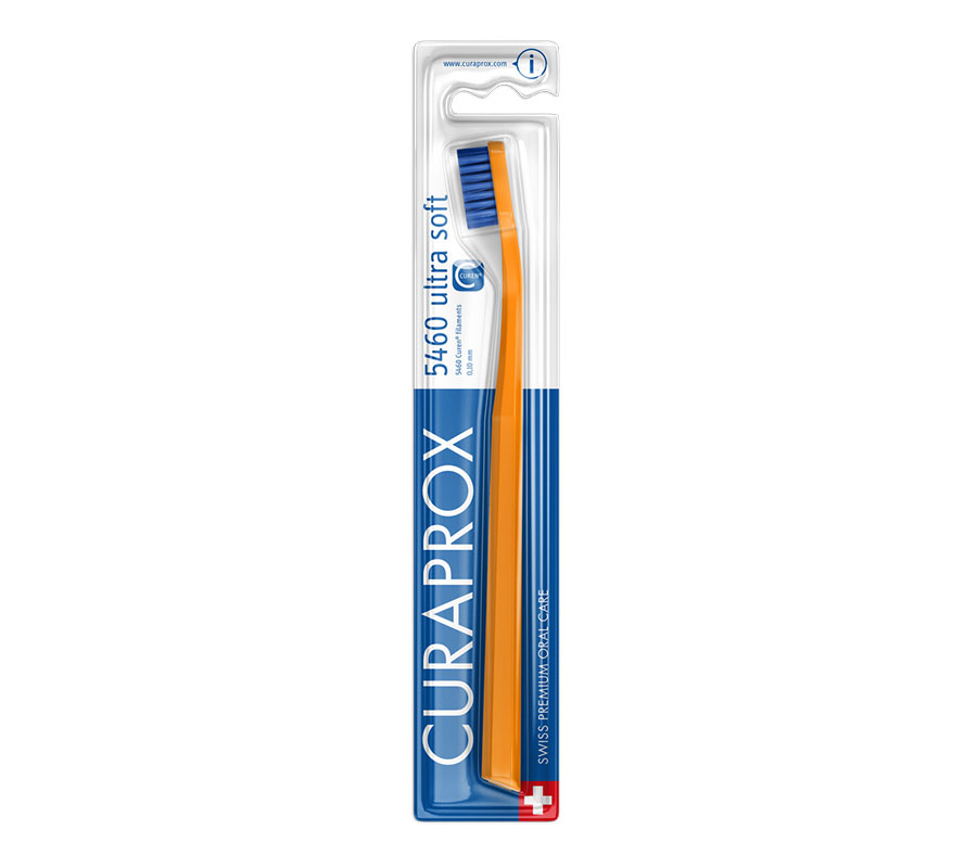Набор зубных щеток Curaprox CS 5460 Ultra Soft (2 шт.), (темно-синяя и оранжевая)
